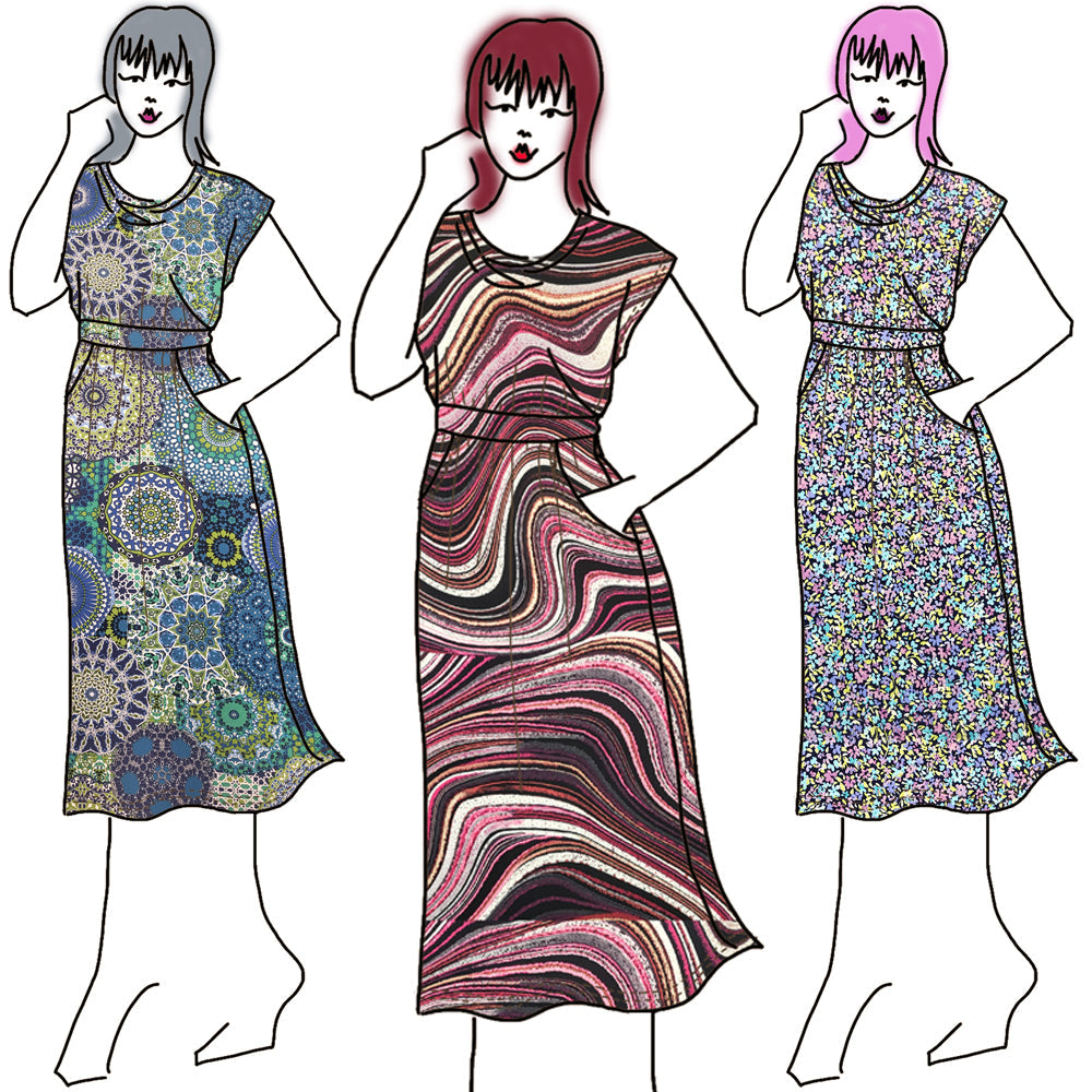 CALISTA Cowl Slouch Dress
