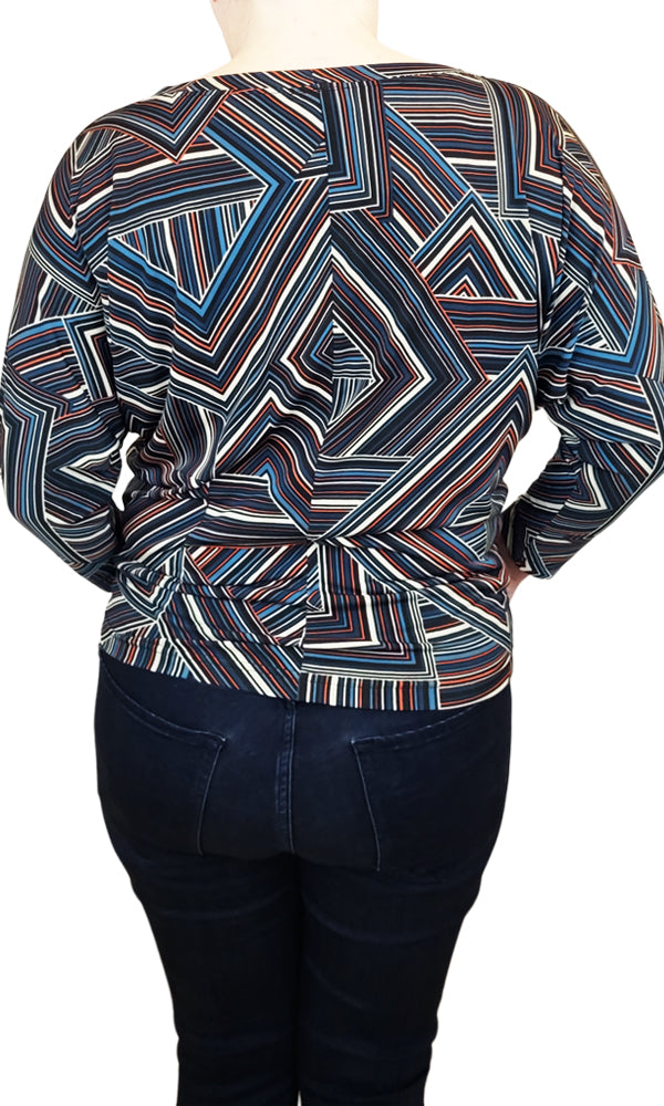 AMANDA Maze Slouch Tee in ORANGE - FINAL SALE!