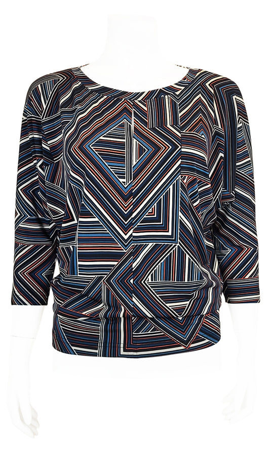 AMANDA Maze Slouch Tee in ORANGE - FINAL SALE!