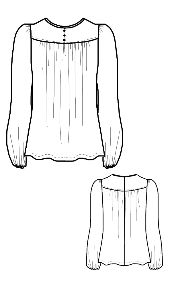 CELESTE Canvas Shade Blouse - FINAL SALE!