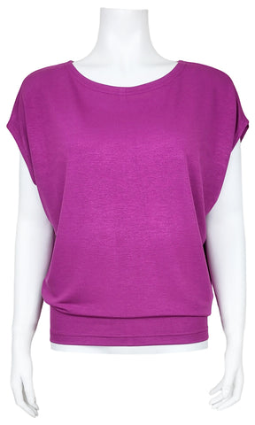 CHARLES Slouch Tee - MAGENTA