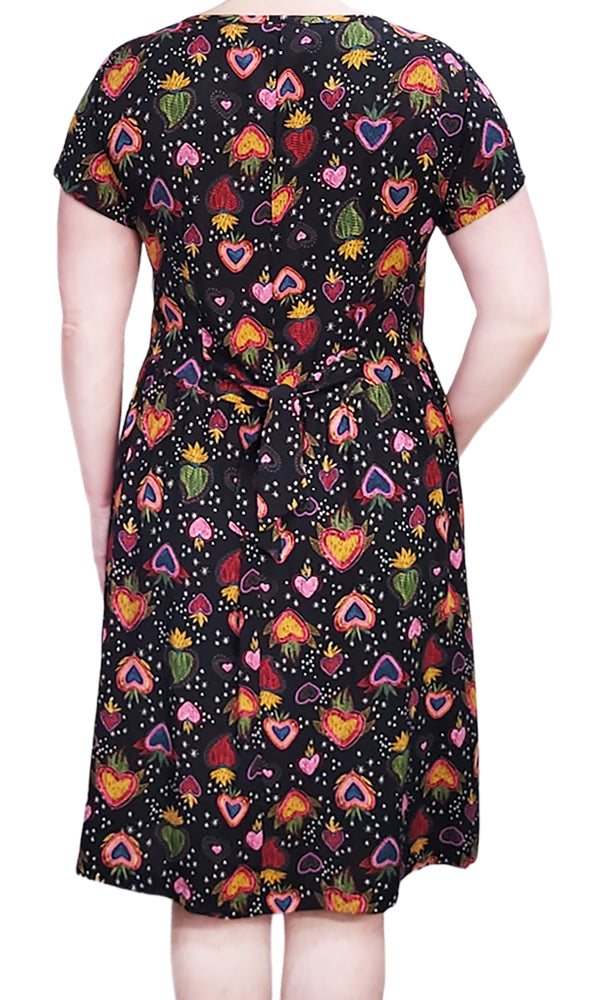 CLEMENTINE Flaming Hearts Dress - FINAL SALE