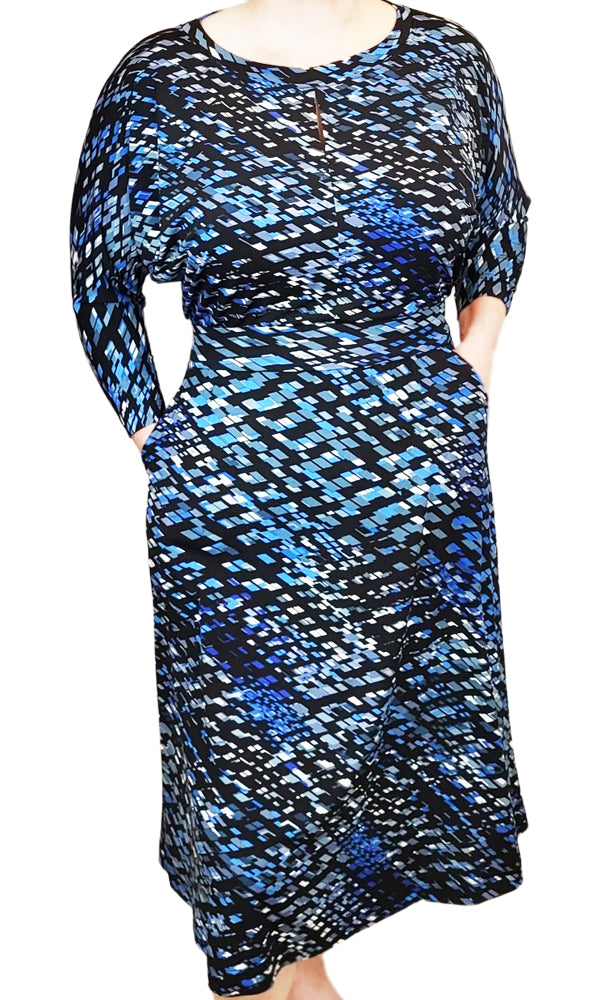 LEIGH Diamond Slouch Dress in DENIM - FINAL SALE!