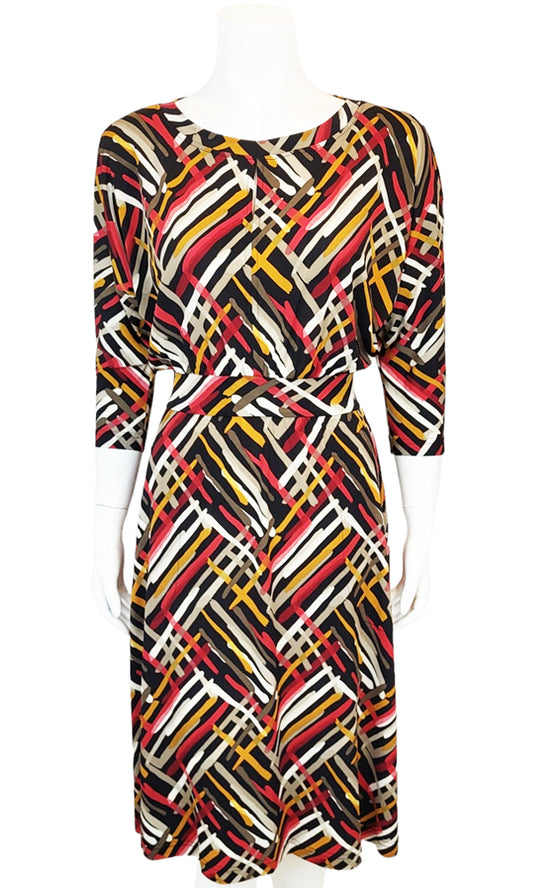 LEIGH BrushStroke Slouch Dress in BLACK - FINAL SALE!