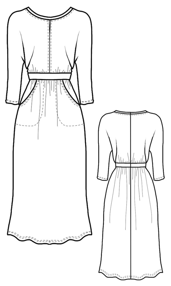 LEIGH Diamond Slouch Dress in DENIM - FINAL SALE!