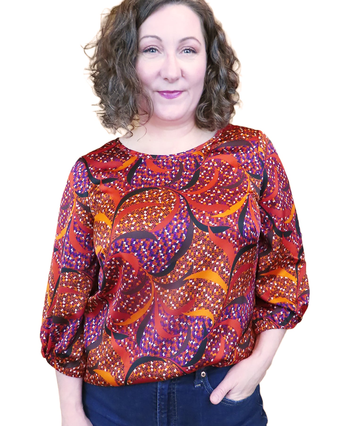 LUSTRE Blouse - PUMPKIN Plume - FINAL SALE!