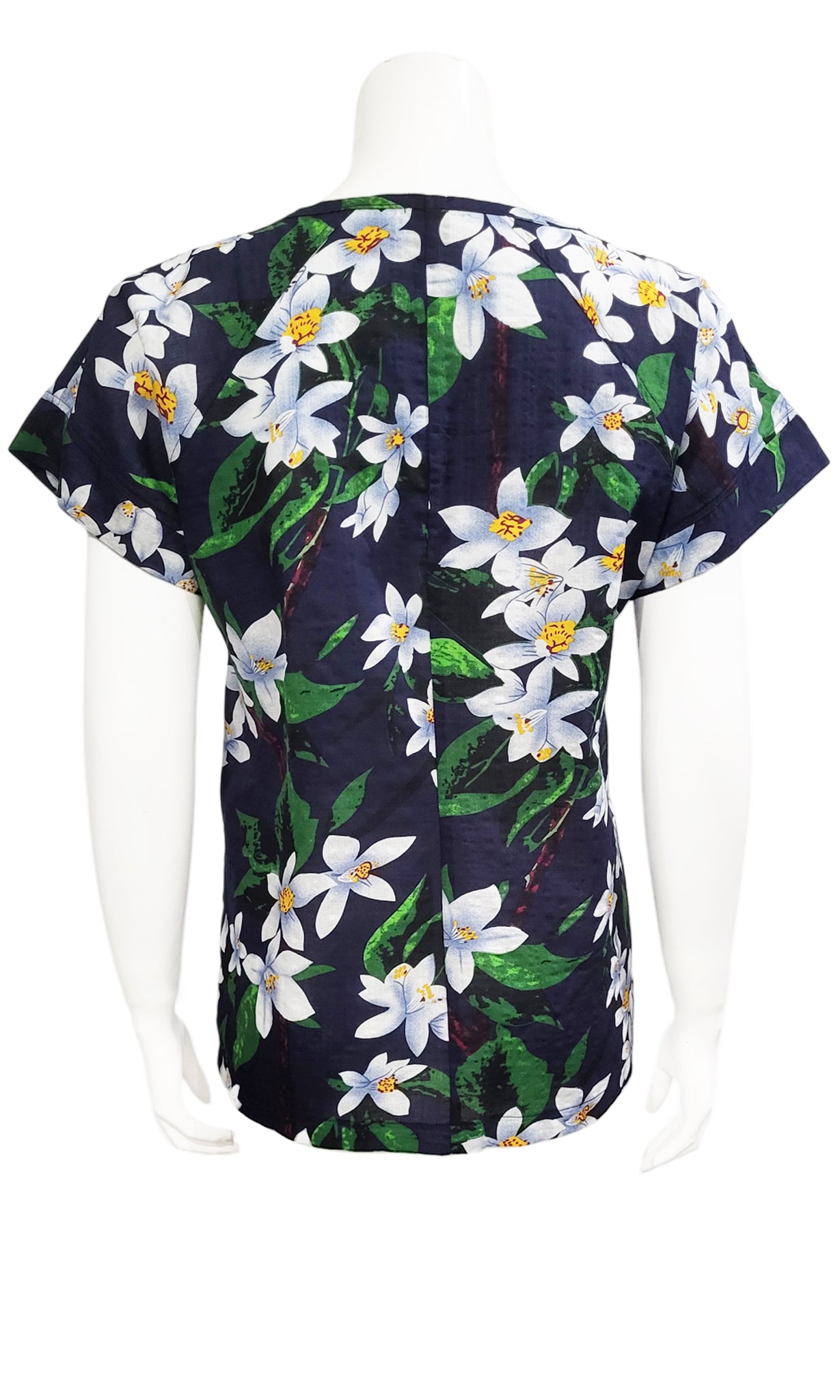 OLLY Print Blouse - BLUE HAWAII