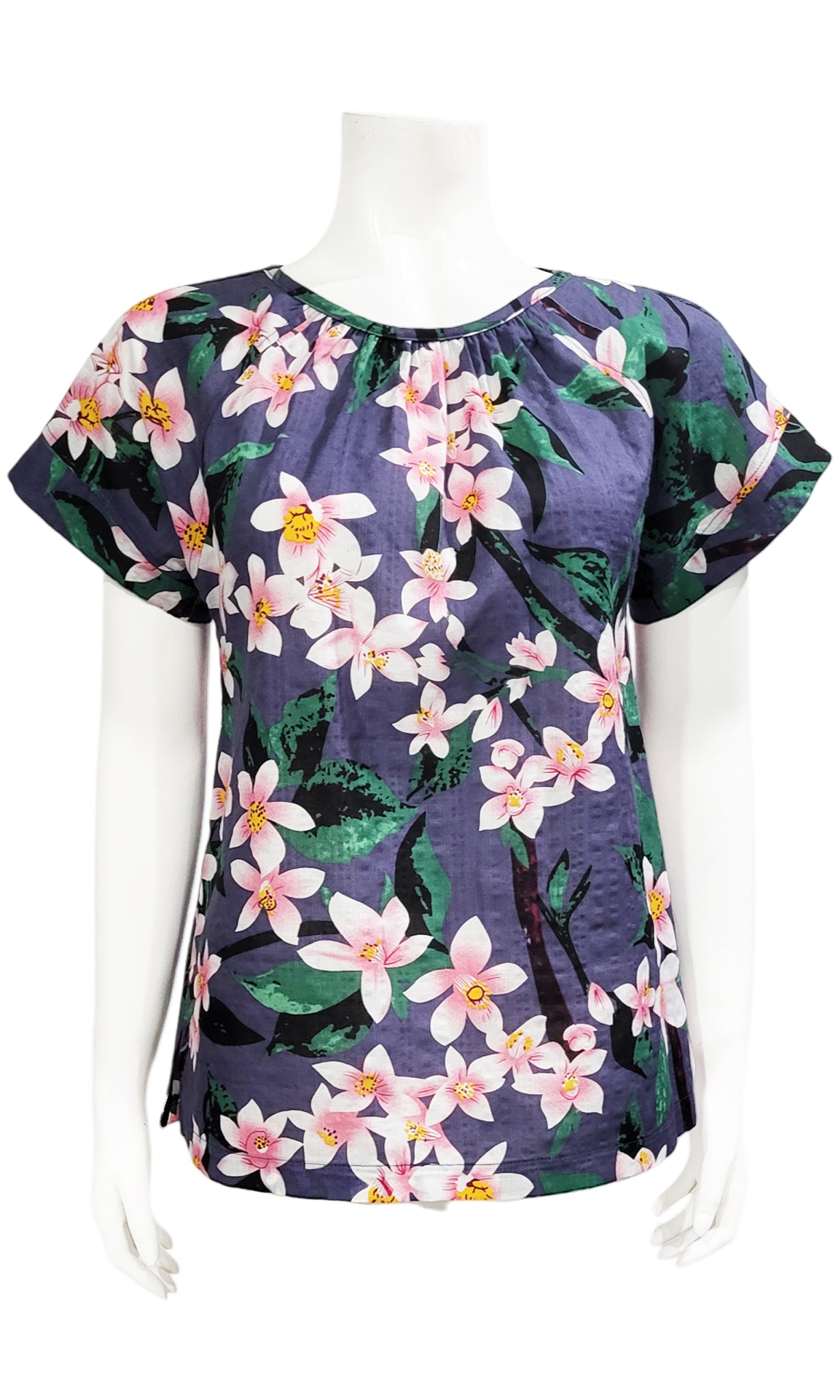 OLLY Print Blouse - HAWAII MIST