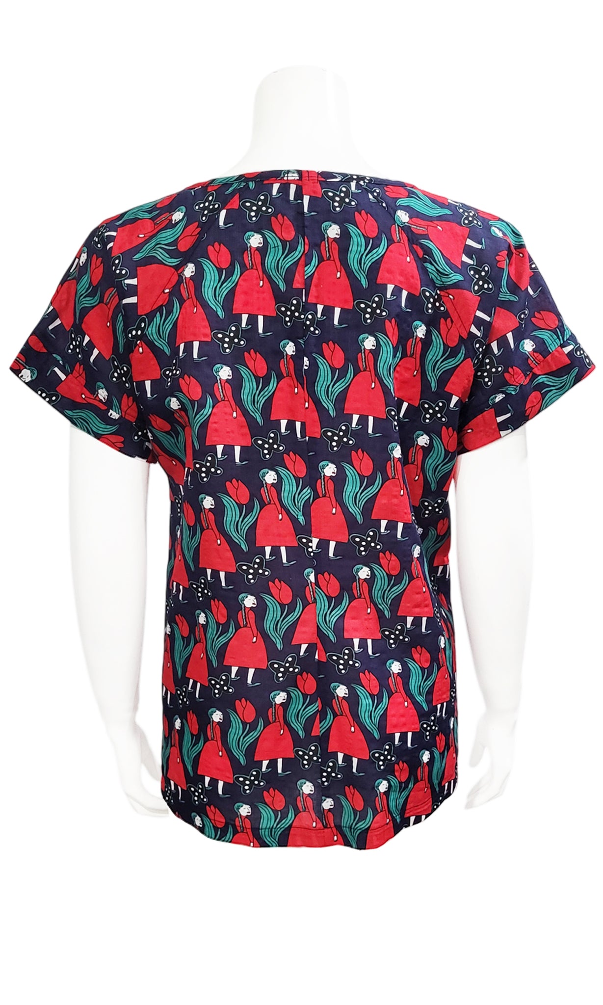 OLLY Blouse - NAVY GIRLS