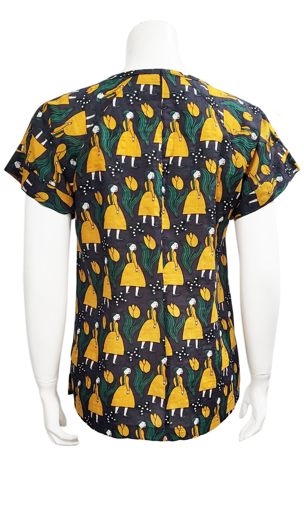 OLLY Print Blouse - GREY GIRLS