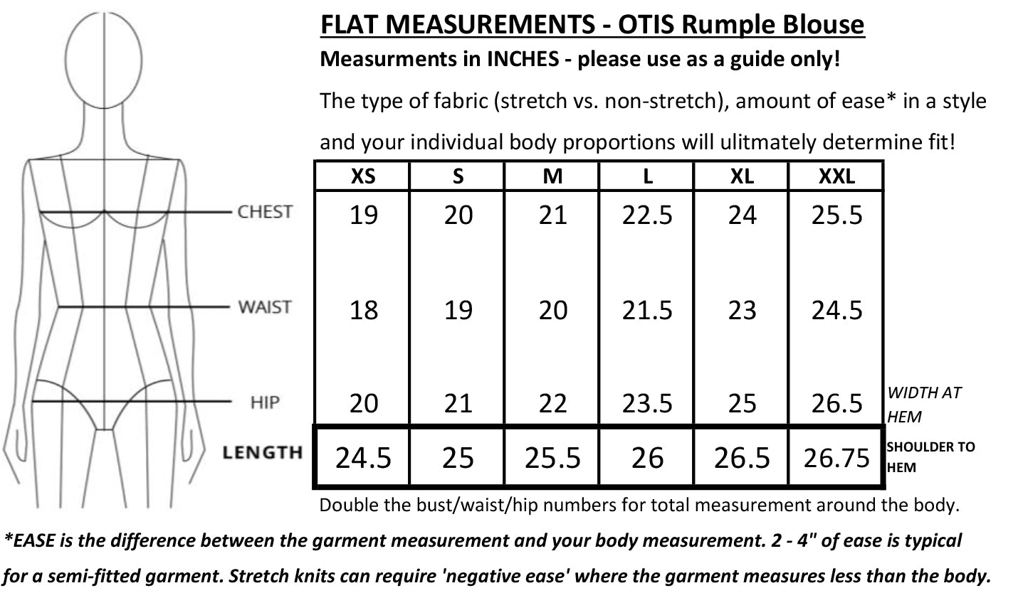 OTIS Rumple Blouse - GREY STRIPE