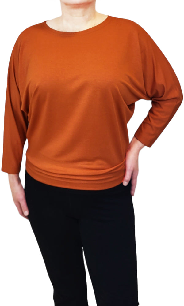 JOEL Slouch Tee - RUSSET