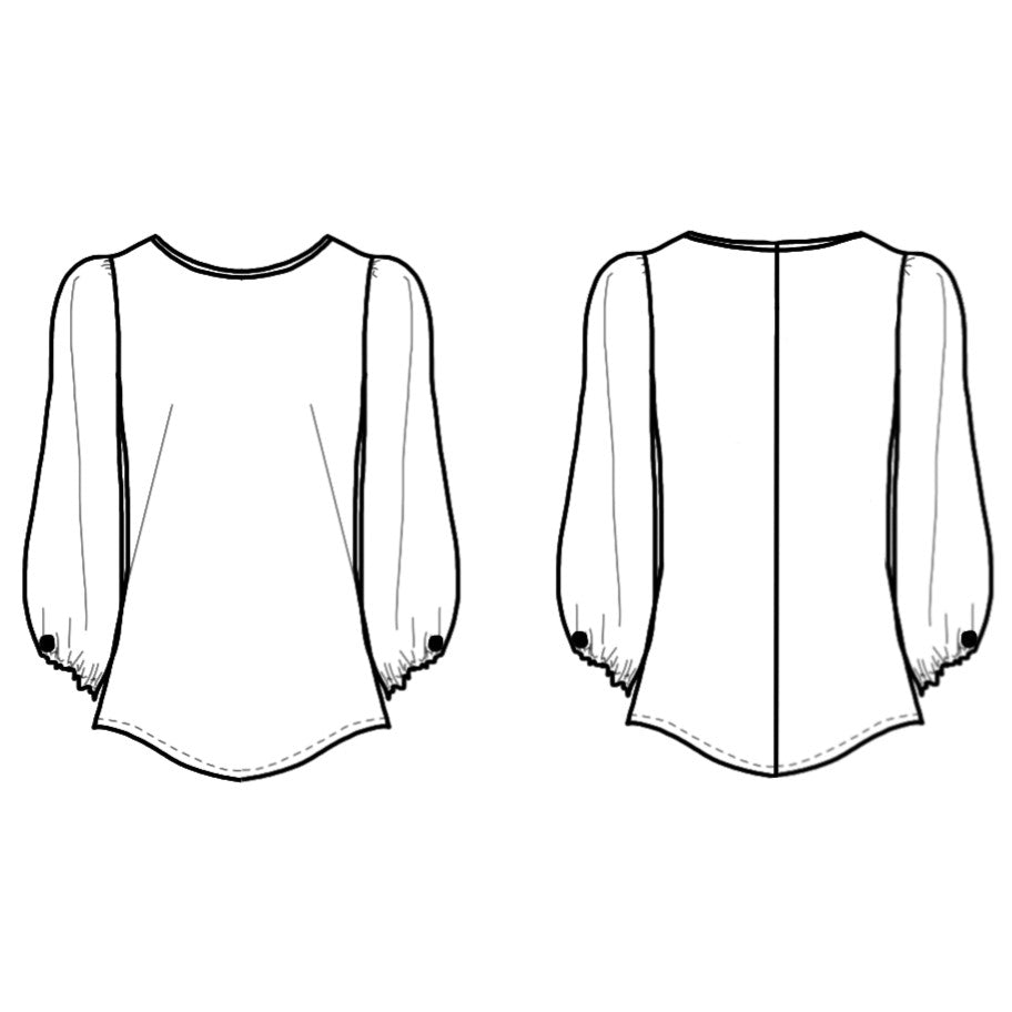 LUSTRE Blouse - PUMPKIN Plume - FINAL SALE!