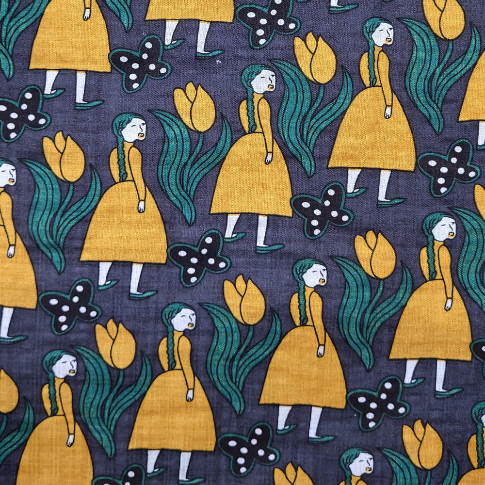 OLLY Print Blouse - GREY GIRLS