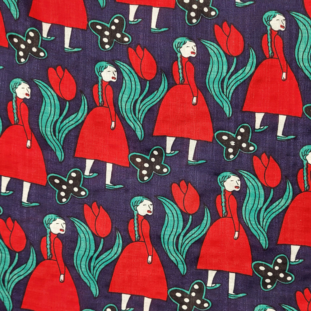 OLLY Blouse - NAVY GIRLS