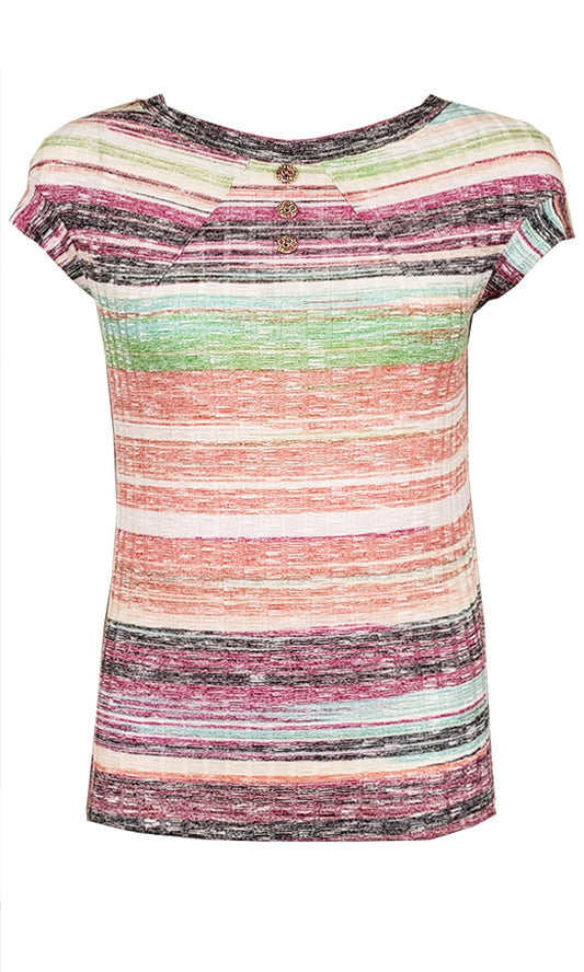 CORA Sunset Stripe Tee - FINAL SALE