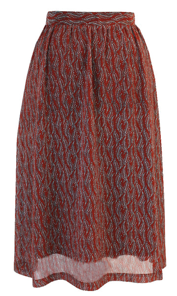 SHIRRA Seaweed Midi Skirt (3cols)