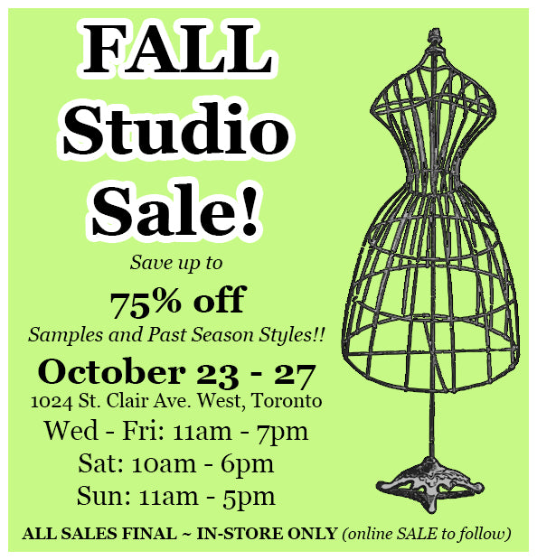 ANNUAL FALL STUDIO SALE!