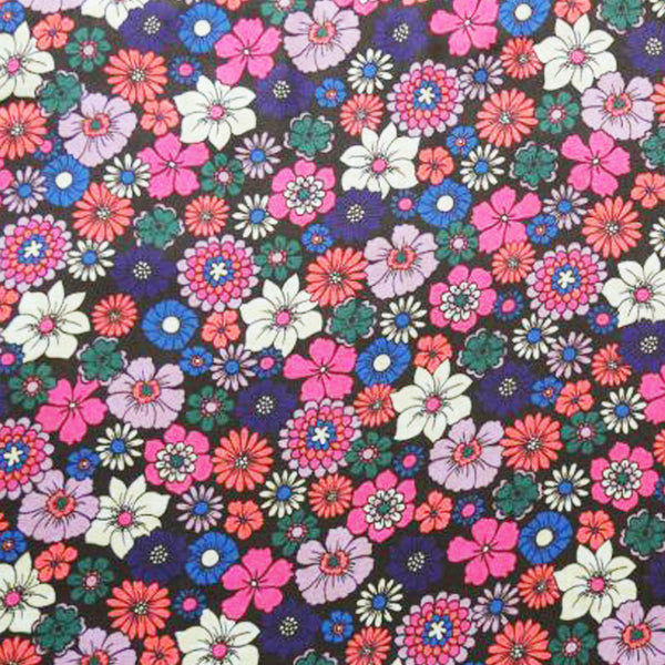 BEATRICE Vintage Floral Shift in PURPLE