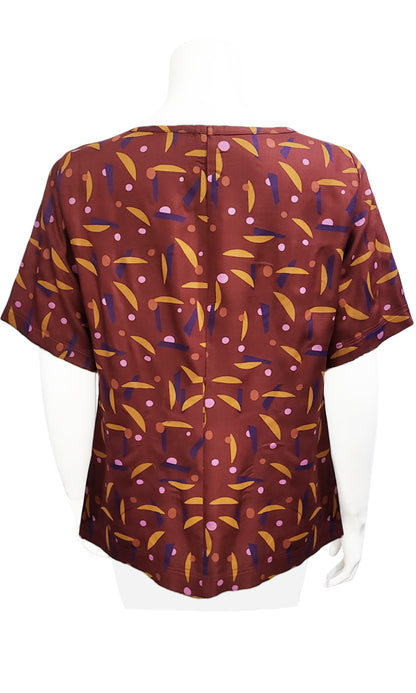 CECIL Box Blouse - PLAYTIME RUST