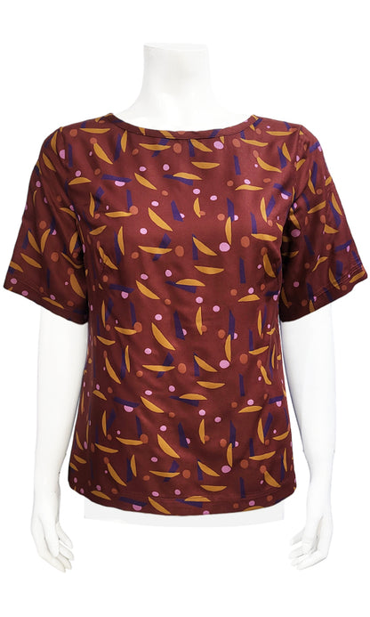 CECIL Box Blouse - PLAYTIME RUST