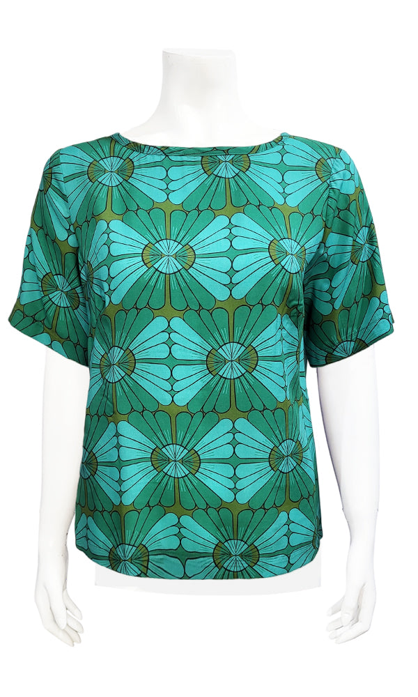 CECIL Box Blouse - VINTAGE TILE