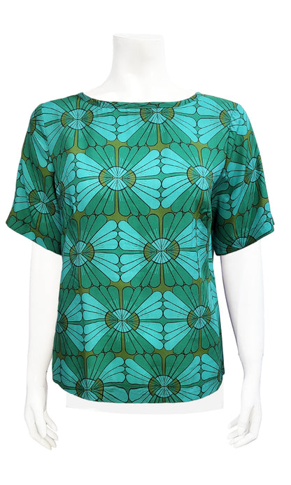 CECIL Box Blouse - VINTAGE TILE