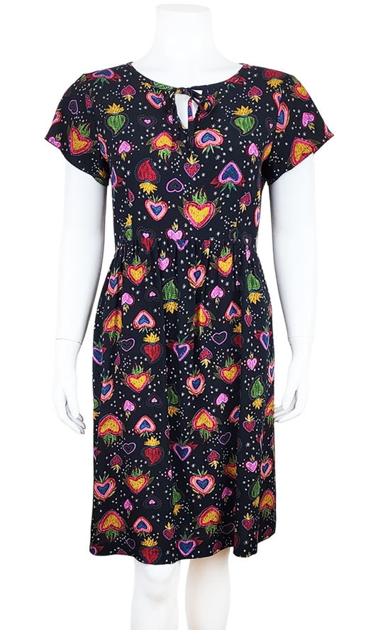 CLEMENTINE Flaming Hearts Dress - FINAL SALE