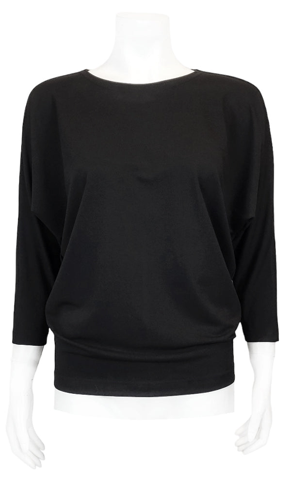 JO Bamboo Slouch Tee - BLACK