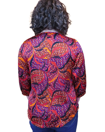 LUSTRE Blouse - PUMPKIN Plume