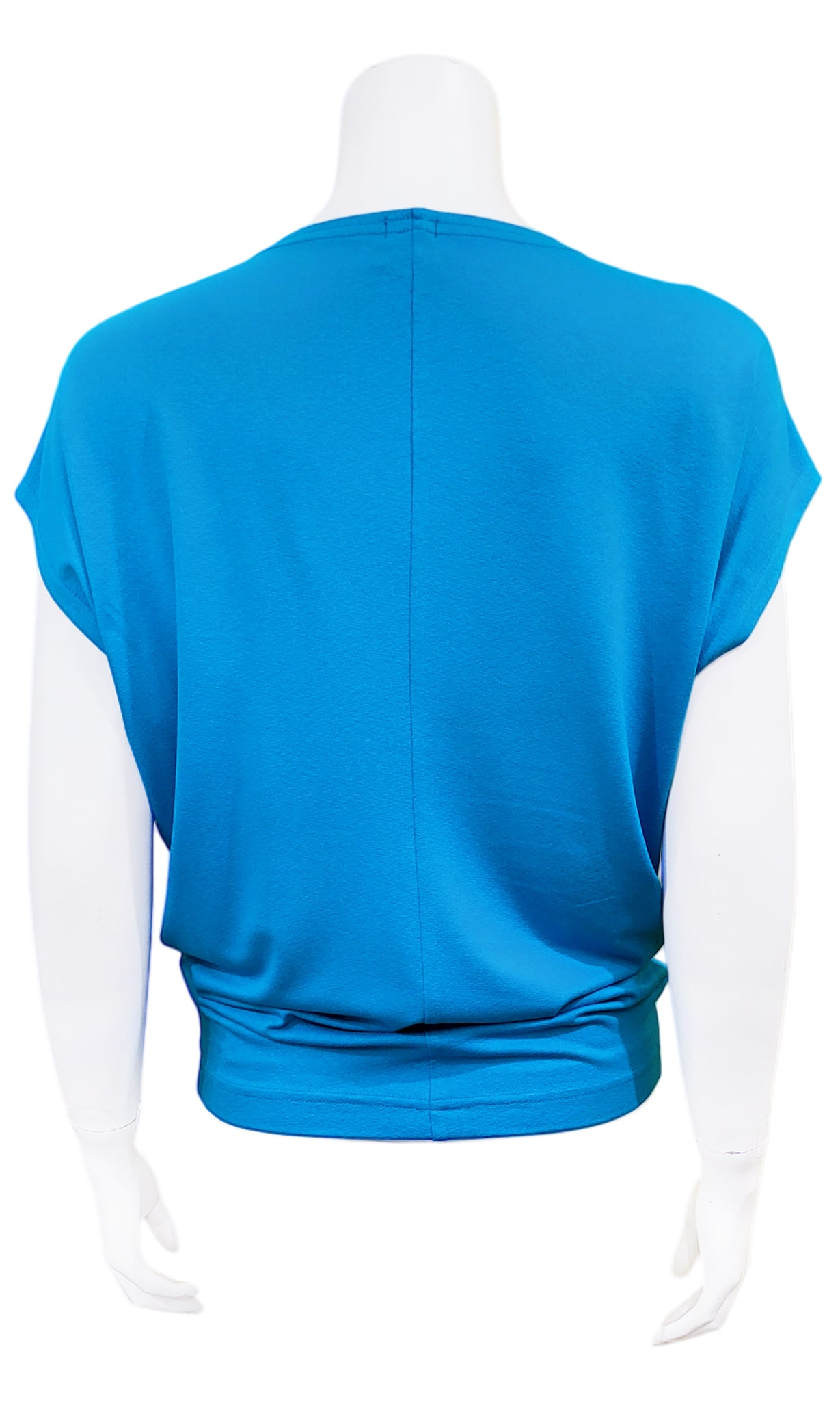 CHARLIE Willow Crepe Slouch Tee - PACIFIC BLUE