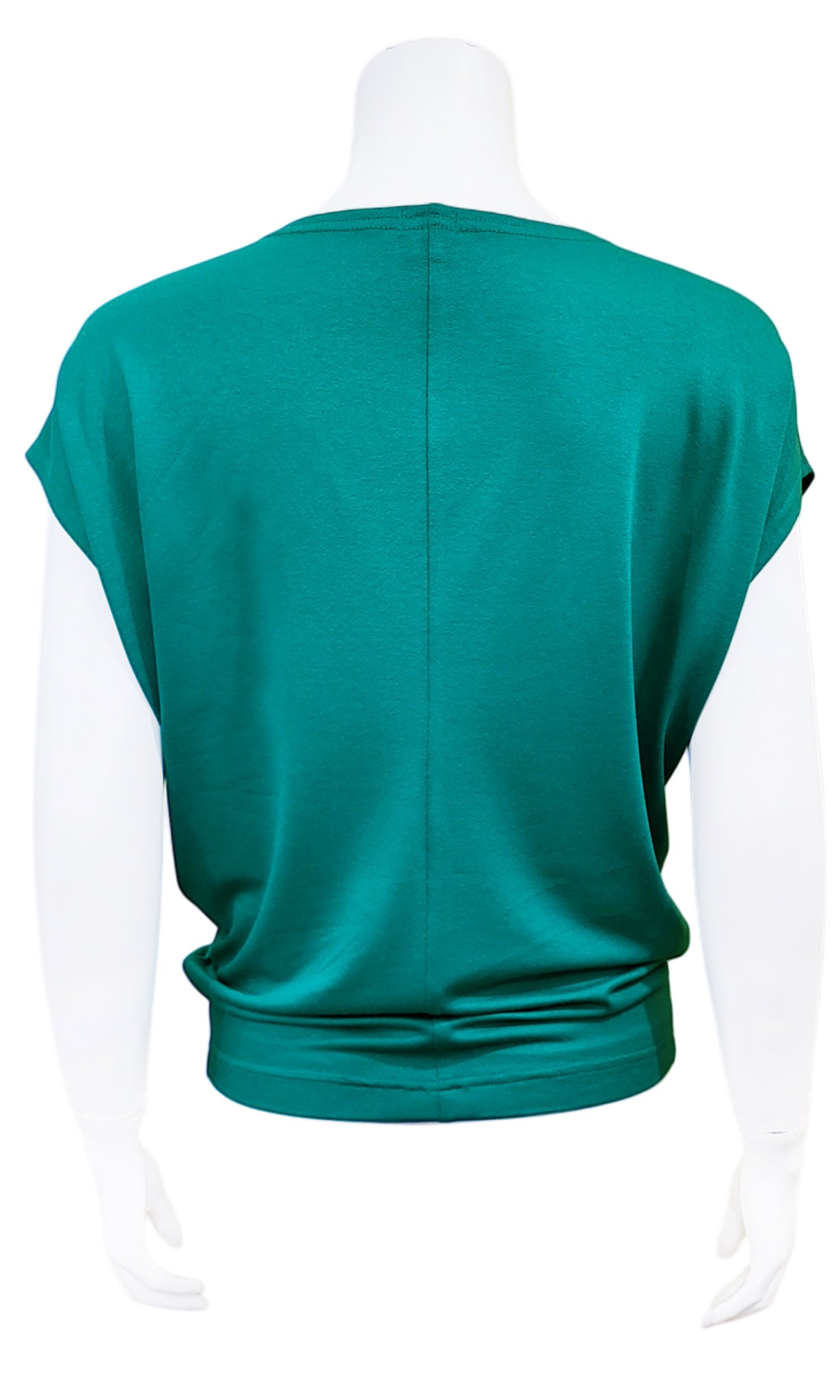 CHARLIE Willow Crepe Slouch Tee - OCEAN GREEN