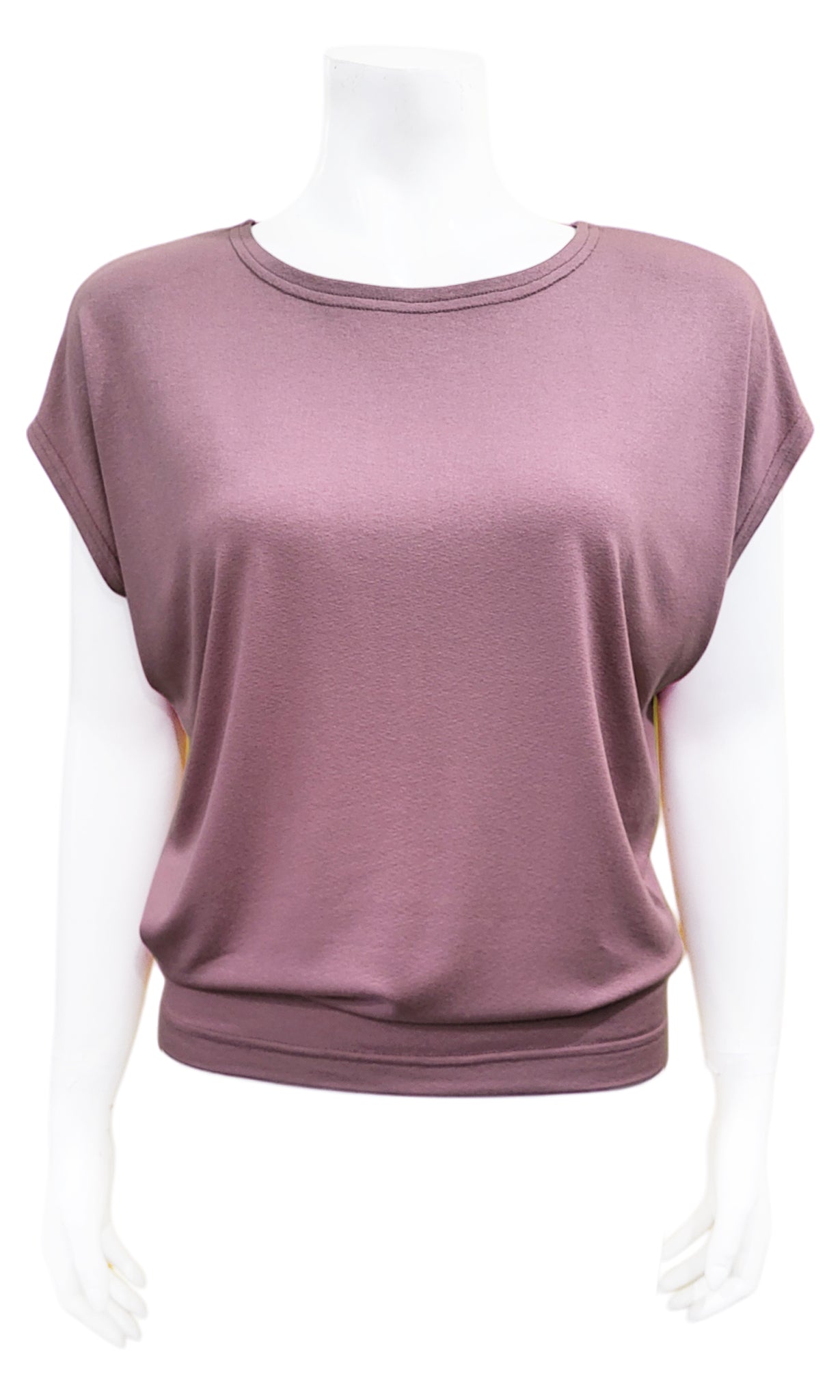 CHARLIE Willow Crepe Slouch Tee - DUSTY MAUVE