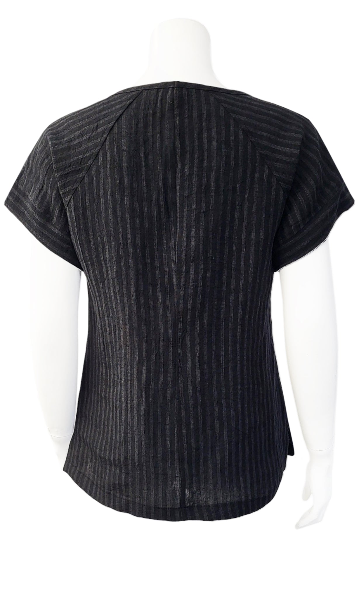 OTIS Rumple Blouse - BLACK STRIPE