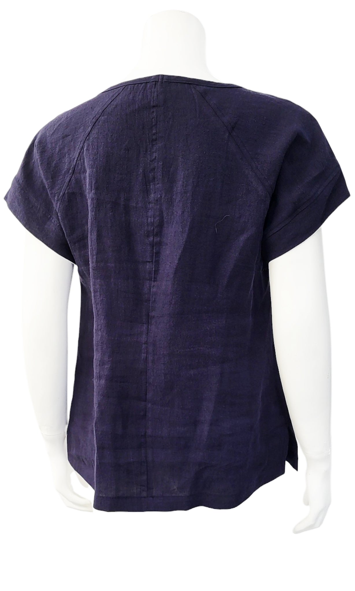 OTIS Rumple Blouse - NAVY SANDWASH