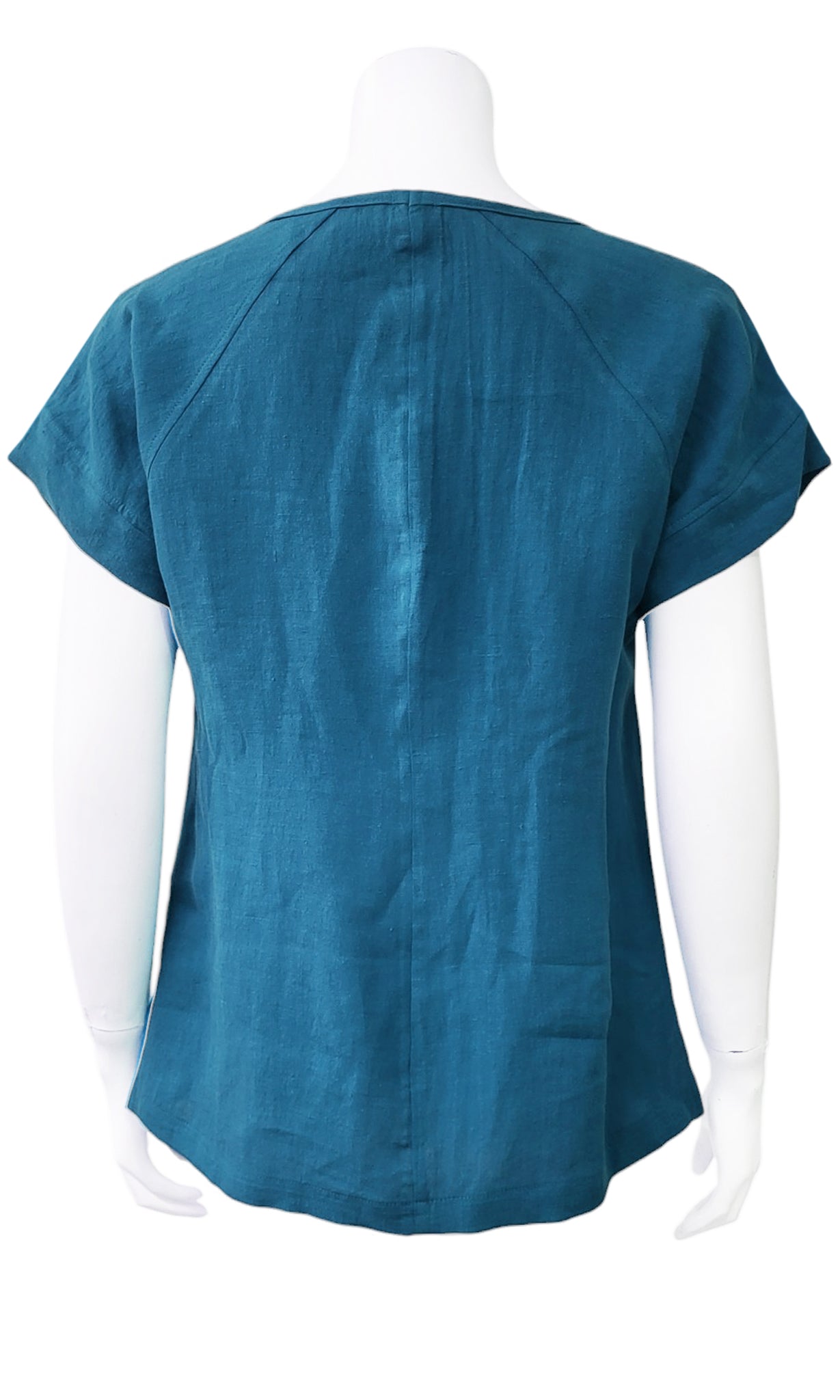 OTIS Rumple Blouse - TEAL SANDWASH