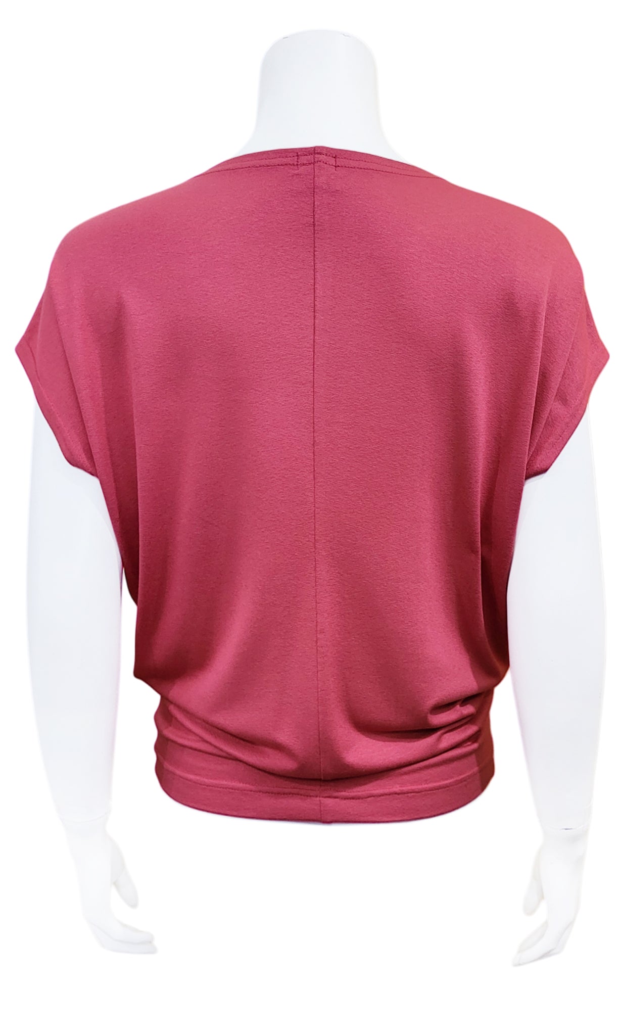 CHARLIE Willow Crepe Slouch Tee - DUSTY ROSE