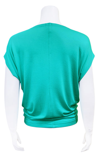 CHARLIE Willow Crepe Slouch Tee - SEAFOAM