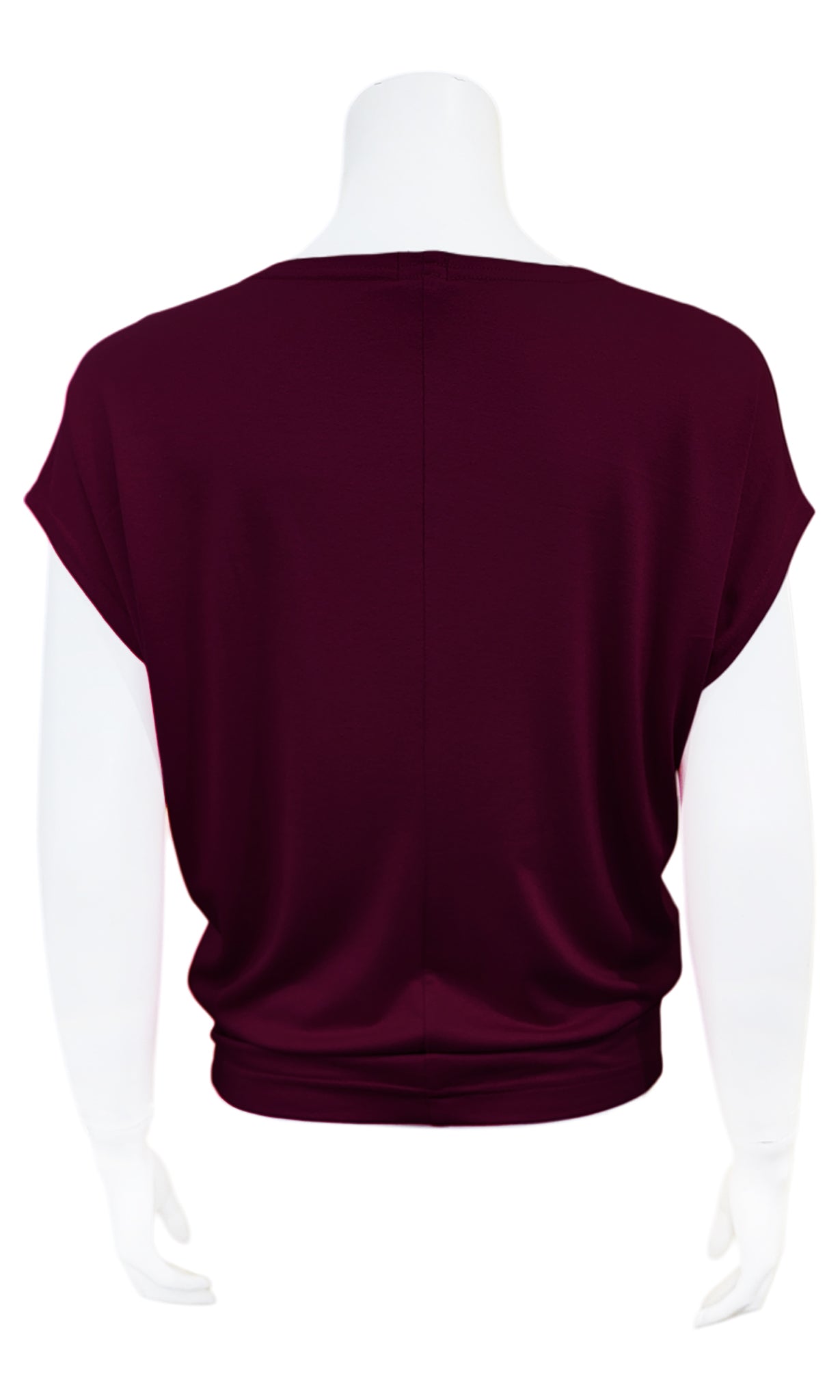 CHARLIE Willow Crepe Slouch Tee - BLACKBERRY
