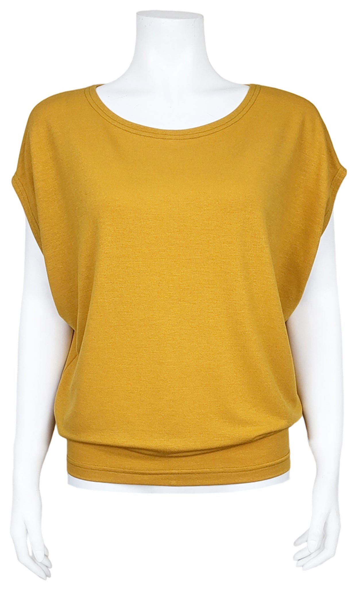 CHARLIE Willow Crepe Slouch Tee - HARVEST GOLD
