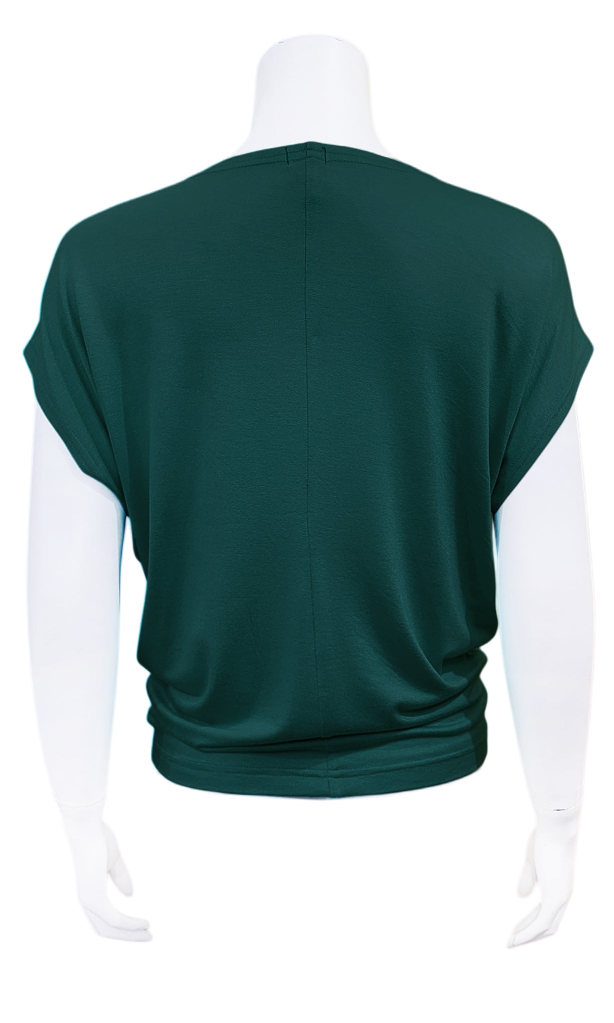 CHARLIE Willow Crepe Slouch Tee - HUNTER GREEN