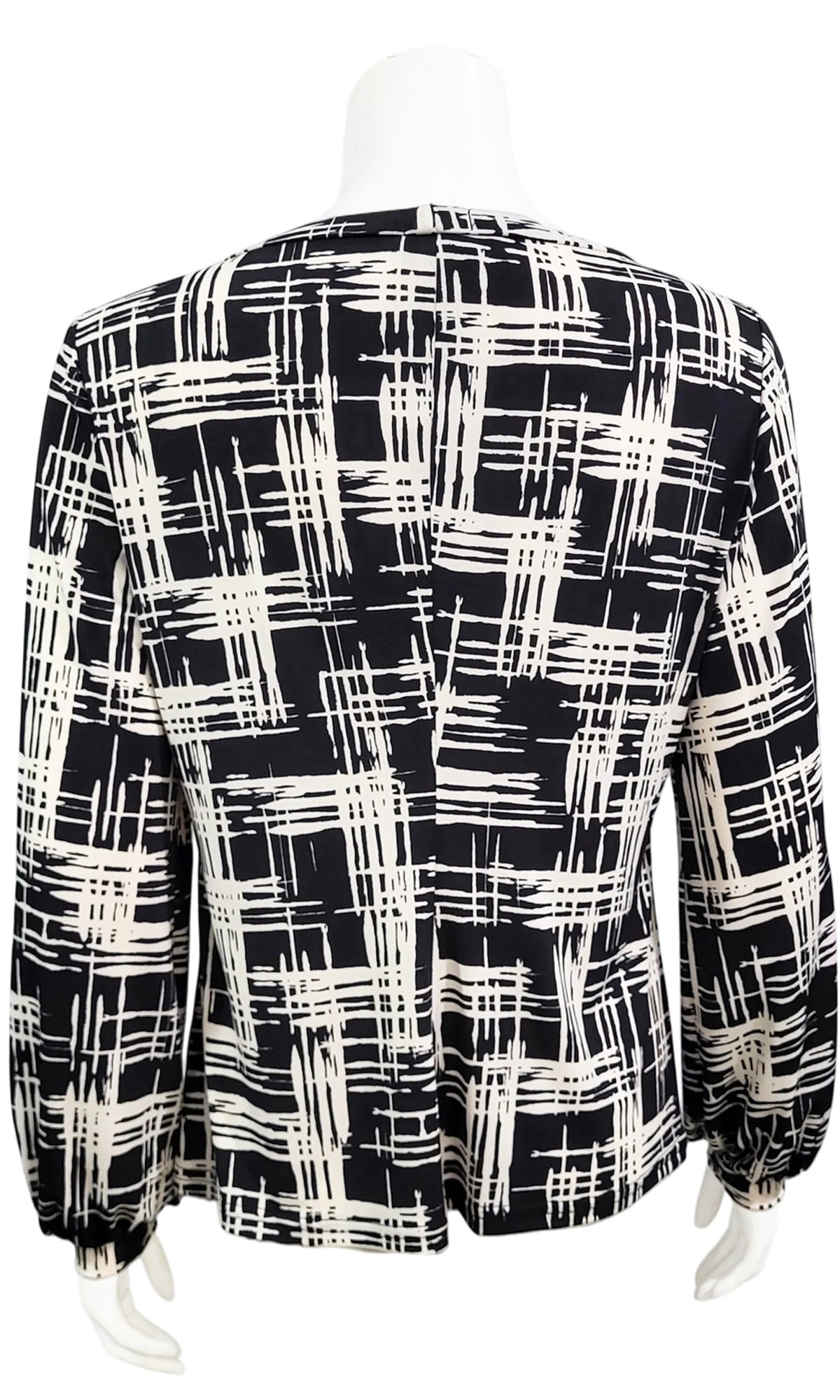 GWEN Hopscotch Blouse - BLACK