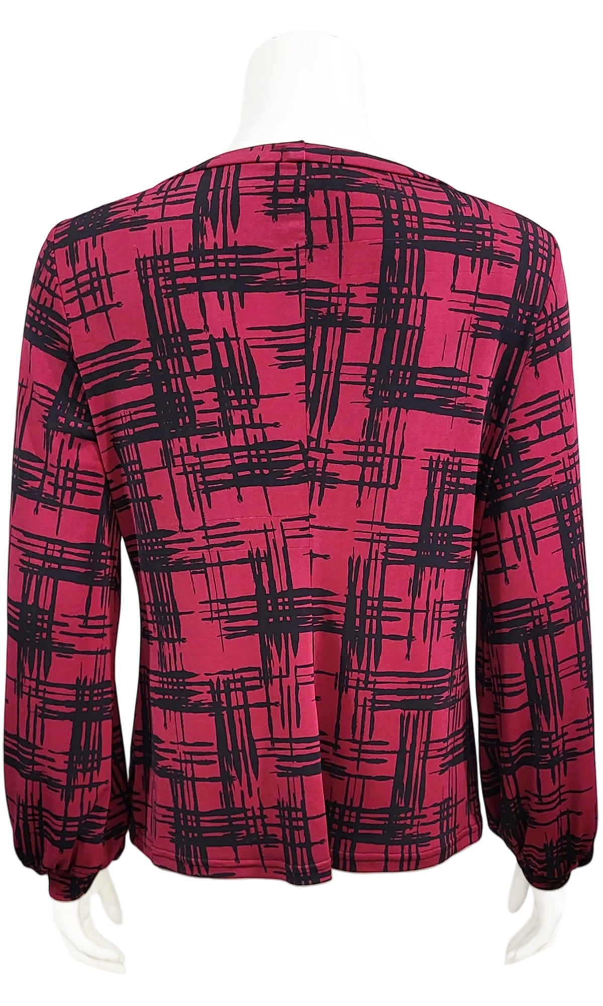 GWEN Hopscotch Blouse - CHERRY