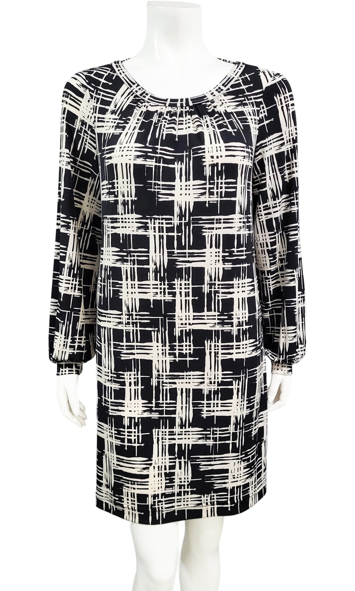 GWYNETH Hopscotch Dress - BLACK