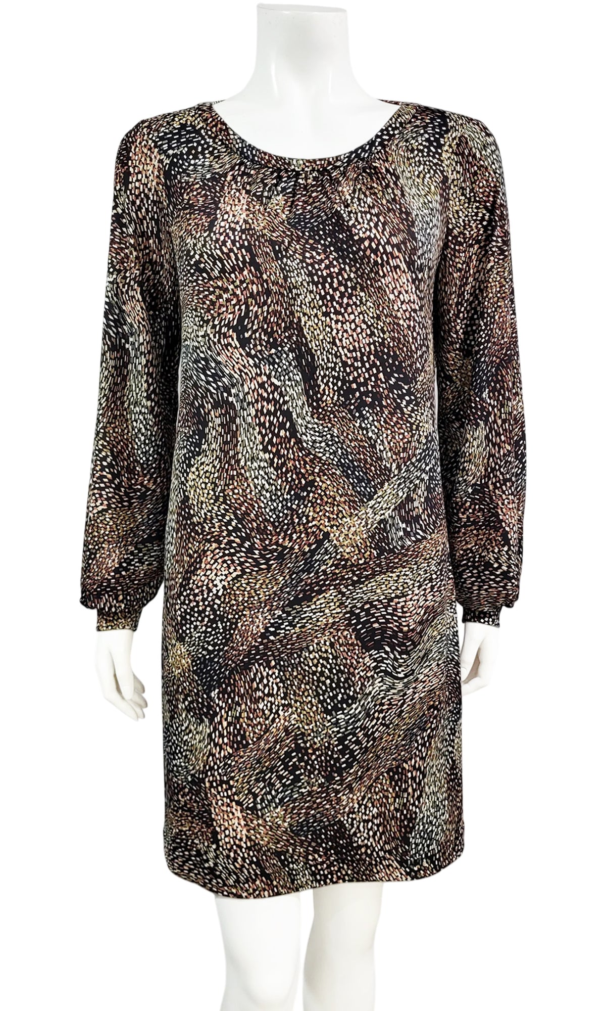 GWYNETH Starry Night Dress - BROWN