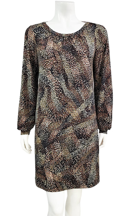 GWYNETH Starry Night Dress - BROWN