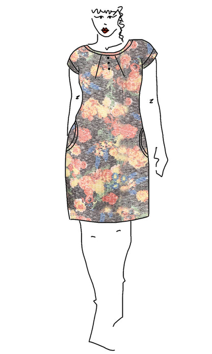 CASSANDRA Orange Fusion Dress - FINAL SALE