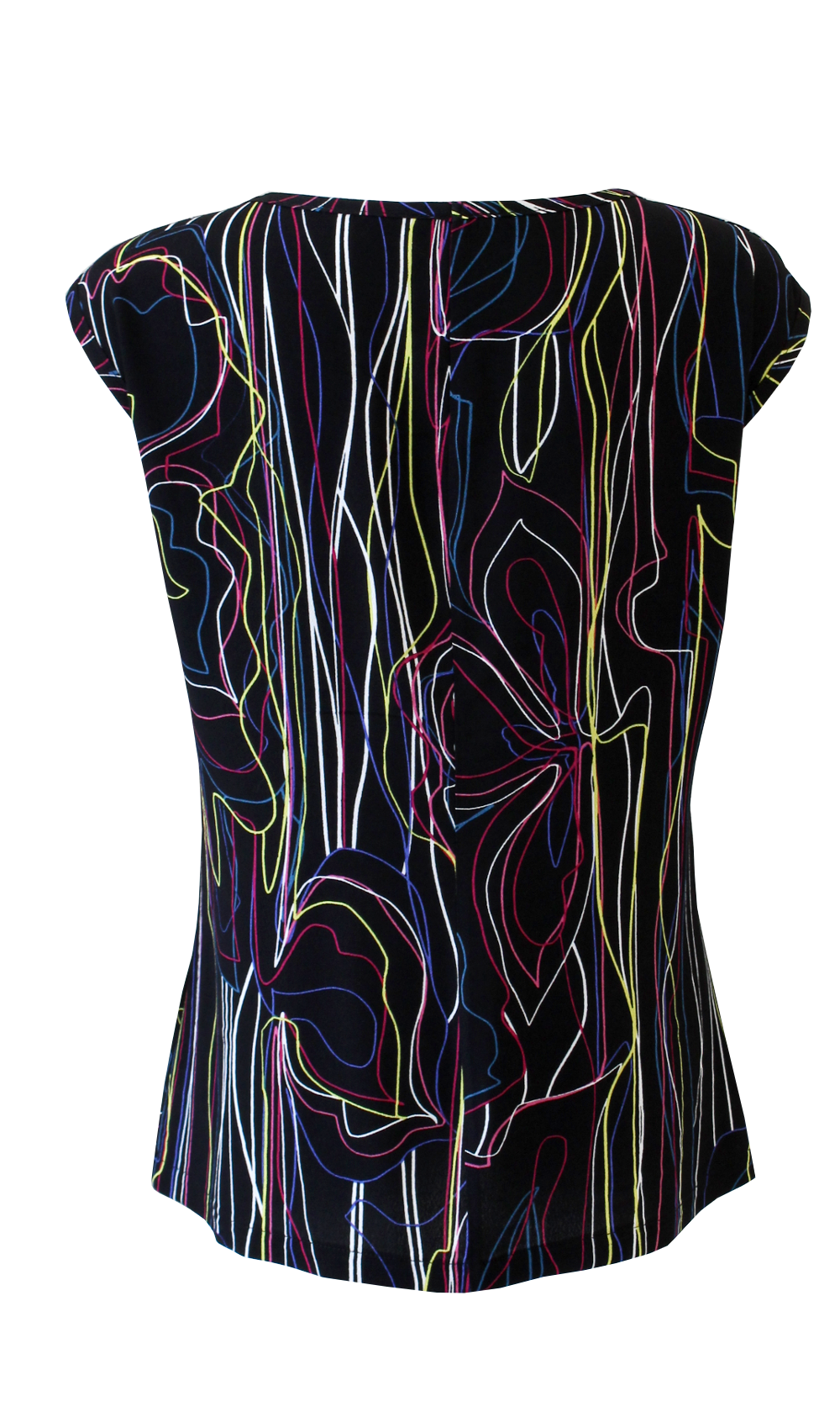 DELLA Neon Lines Blouse - FINAL SALE