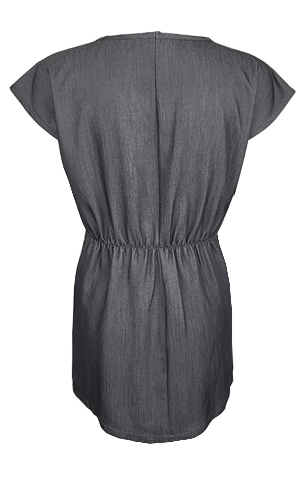 DYLAN Dark Indigo Keyhole Tunic - FINAL SALE