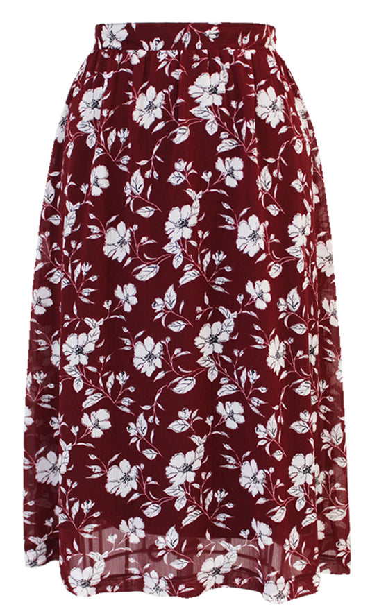 SHIRRA Florette Midi Skirt (2cols) - FINAL SALE